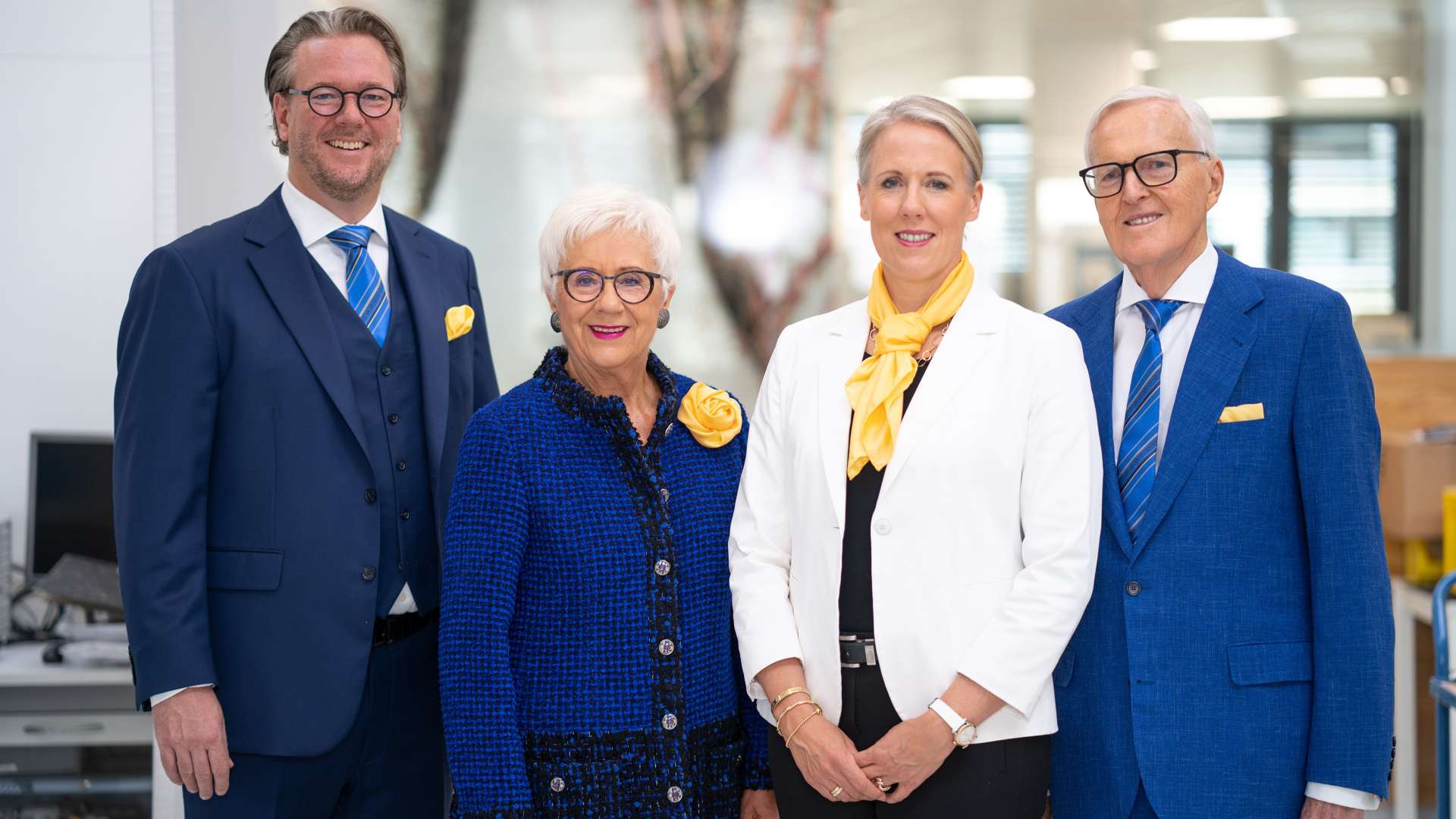 Die Familie Harting: Philip Harting, Margrit Harting, Maresa Harting-Hertz und Dietmar Harting (v.l.n.r)