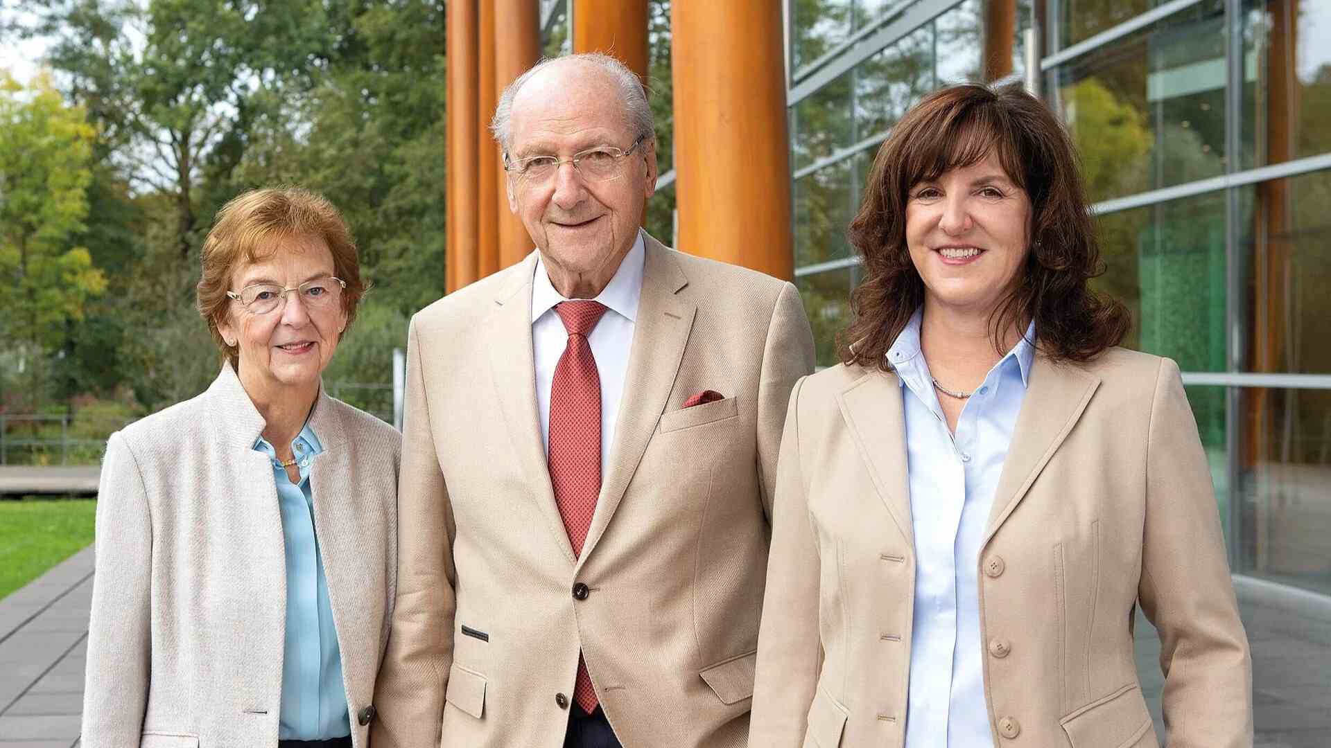 WeberHaus - Gründer Hans Weber mit Frau Christel Weber und Tochter Heidi Weber-Mühleck